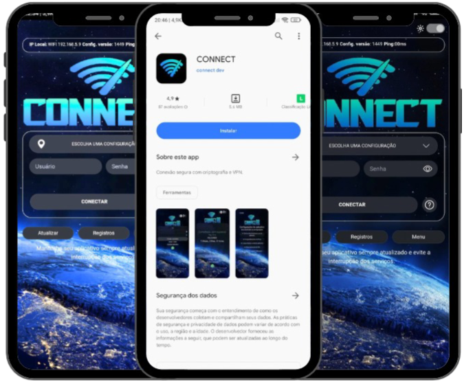 Imagem ilustrativa do aplicativo CONNECT